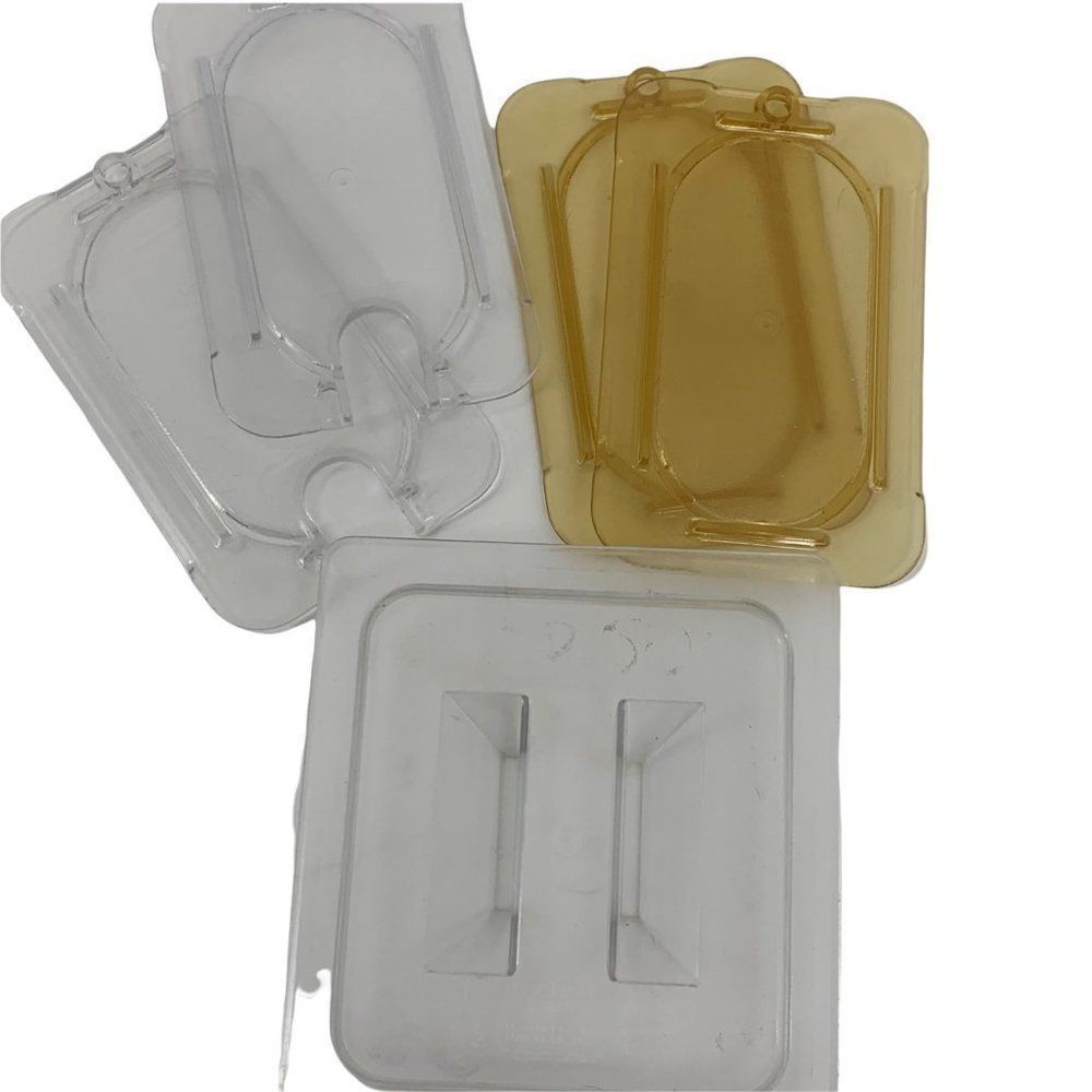 Carlisle Lids 1/9, 1/6,  Lot of 5 Mixed 0158 Polycarbonate NSF Food Storage